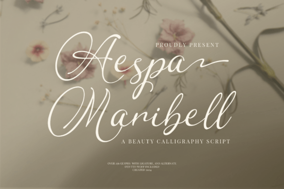 Aespa Maribell: A Graceful Script Font for Editorial Elegance