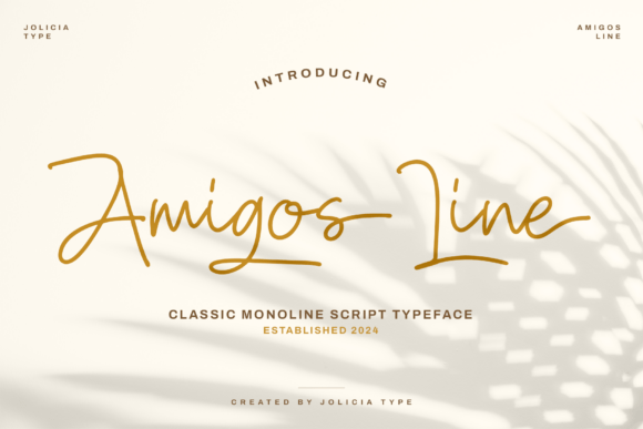 Amigos Line: A Warm, Handwritten Script Font for Authentic Branding