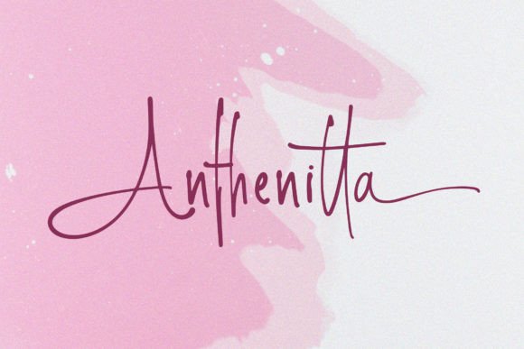 Anthenitta: A Handwritten Font for Modern Web Design