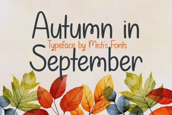 Autumn in September Font: A Handwritten Typeface for Digital Design