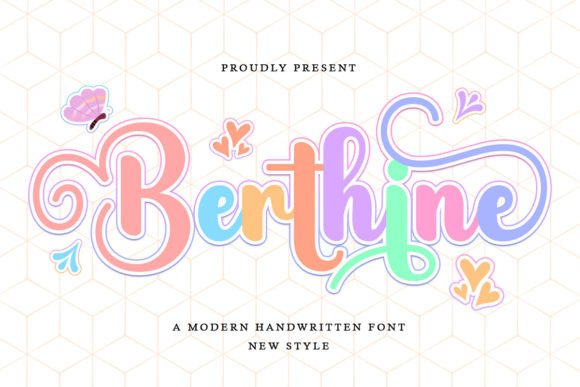 Berthine: A Handwritten Typeface for Thoughtful Design