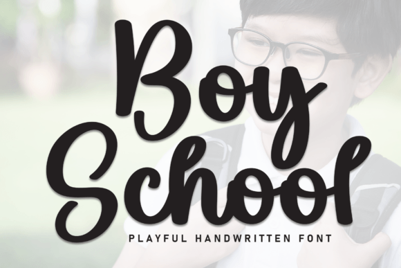 Boy School Font: A Playful Yet Elegant Typeface for Branding Projects
