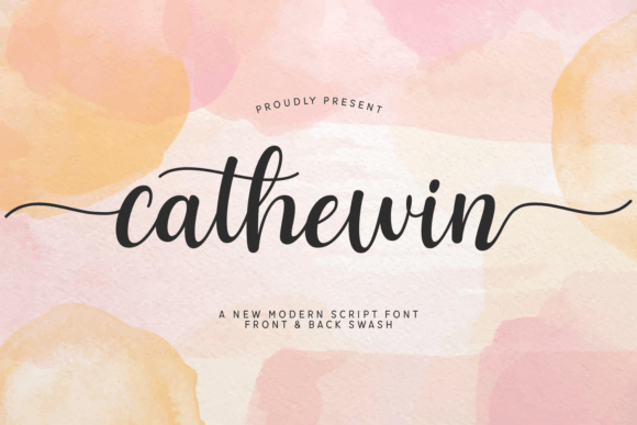 Cathewin: A Script Font for a Professional Brand Identity