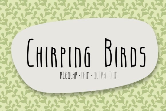Chirping Birds Font: A Playful Typeface for Creative Branding