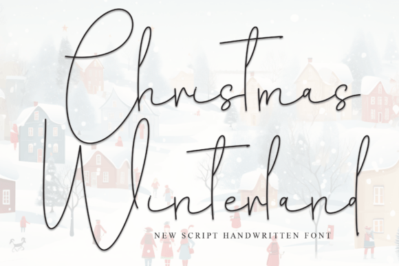 Christmas Winterland: A Festive Script Font for Editorial Design