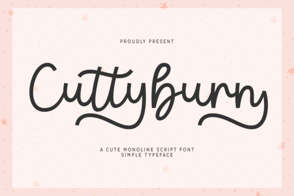 Cuttyburn: A Charming Script Font for Real Branding Projects
