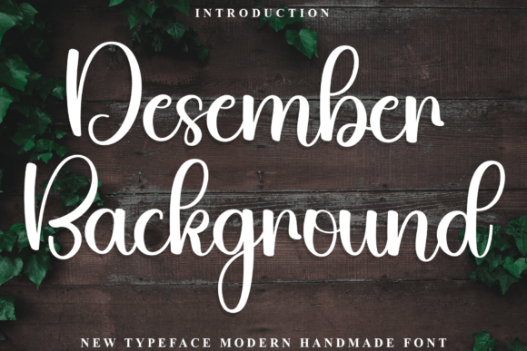 Desember Background: A Handwritten Font for Business Branding