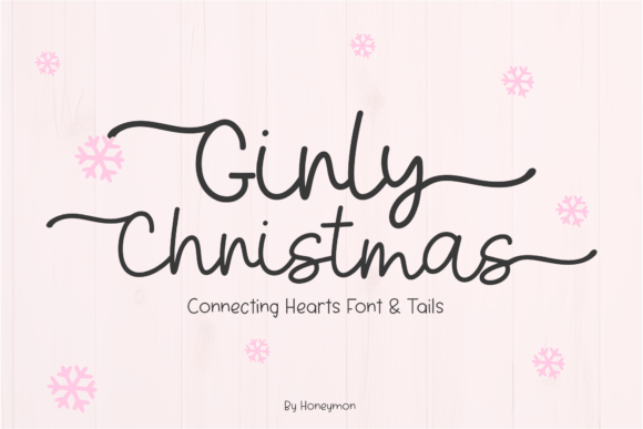 Girly Christmas Font: Festive Typography for Digital Design