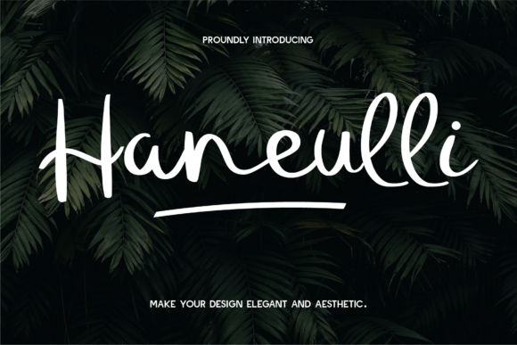 Haneulli: A Handwritten Font That Elevates Editorial Design