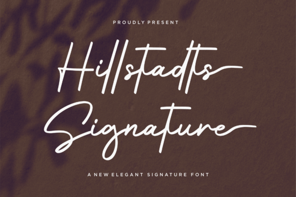 Hillstadts Signature: A Beautiful Script Font for Craft Creators