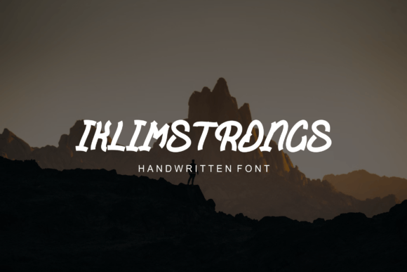Iklimstrongs: A Versatile Handwritten Typeface for Creative Branding