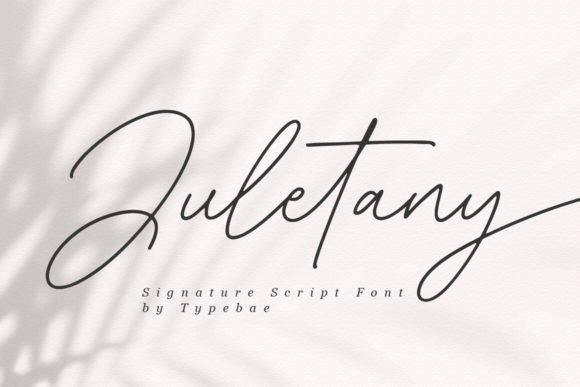 Juletany Font: A Script Amp Display Typeface for Digital Design