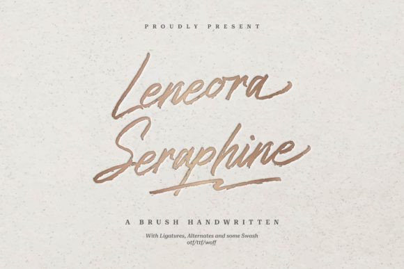 Leneora Seraphine: A Script Font with Quiet Elegance
