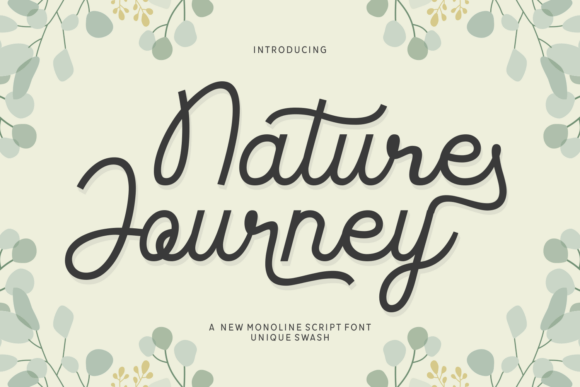 Nature Journey: A Script Font That Elevates Your Campaign Story