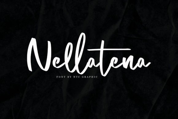 Nellatena Font: A Brush Script That Elevates Branding