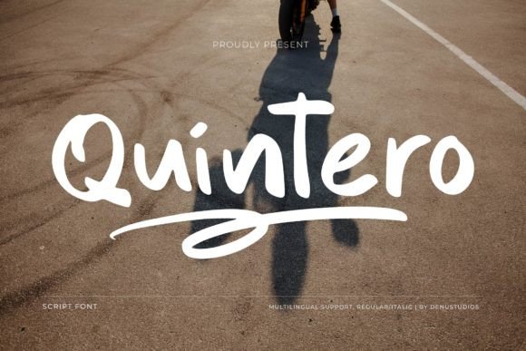 Quintero: A Stylish Script Font for Crafting and Branding