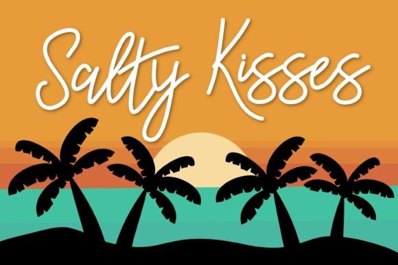 Salty Kisses: A Playful Handwritten Font for Your Crafty Creations