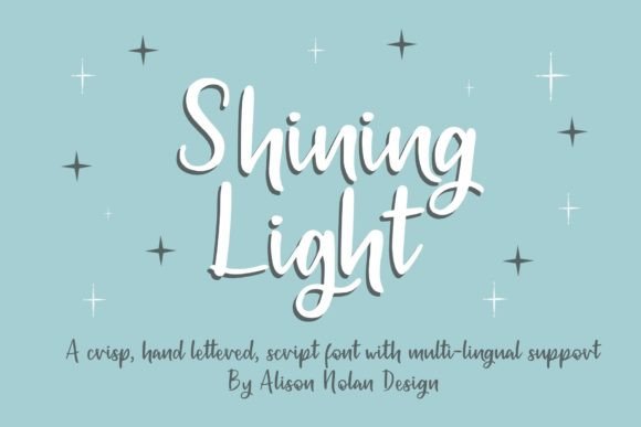 Shining Light Font: A Creative Typeface for Makers