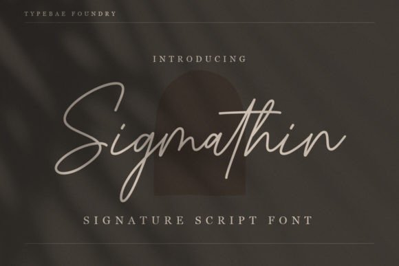 Sigmathin: A Refined Script Font for Real-World Branding