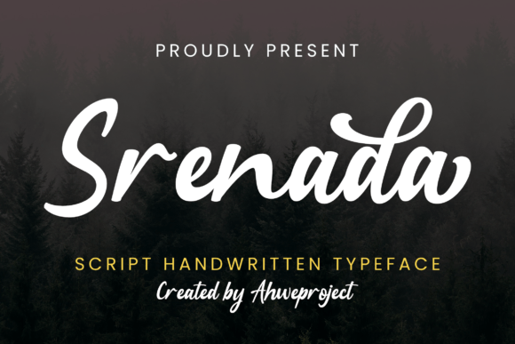 Srenada Font: A Handwritten Script for Authentic Branding