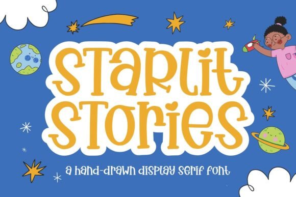 Starlit Stories Font Review: A Playful Display Typeface for Creative Branding