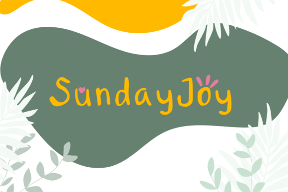 Sunday Joy: A Handwritten Typeface for Editorial Elegance