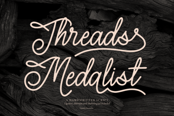 Threads Medalist Font: A Script Amp Gem for Digital Design