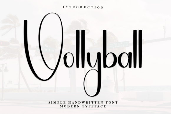 Vollyball Font: A Graceful Handwritten Typeface for Creative Projects