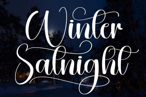 Winter Satnight: A Beautiful Script Font for Web Design Projects